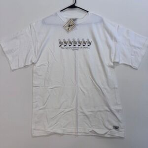 Culinary Institute of America Napa Valley Mens L‎ White Graphic T Shirt Oarsman